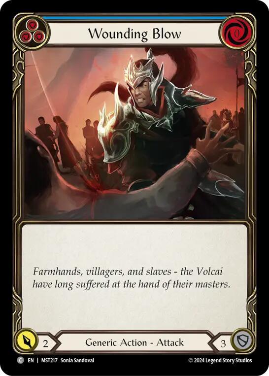 Wounding Blow (Blue) card image