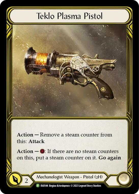 Teklo Plasma Pistol (Golden) - FAB144 card image