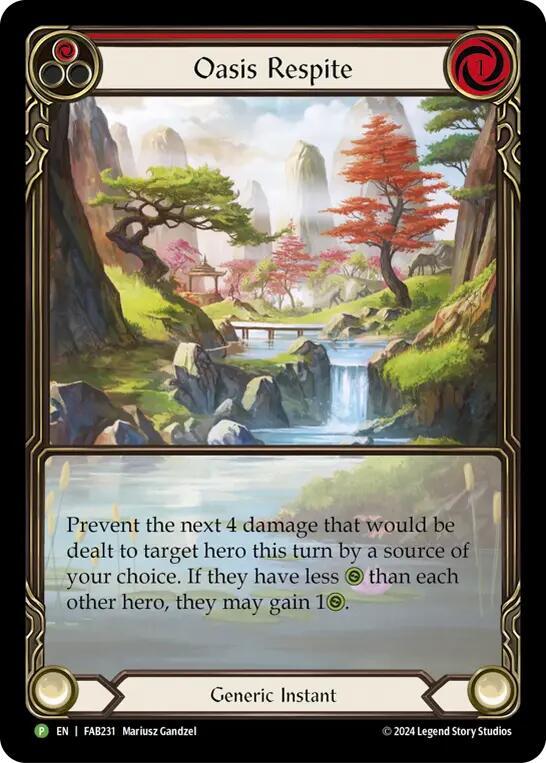 Oasis Respite (Red) - FAB231 card image