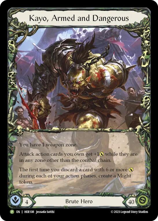 Kayo, Armed and Dangerous - HER108 card image