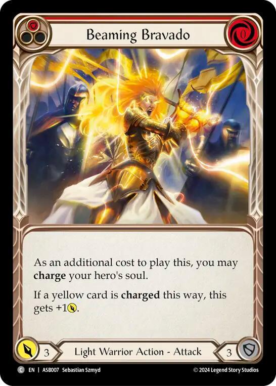 Beaming Bravado (Red) card image