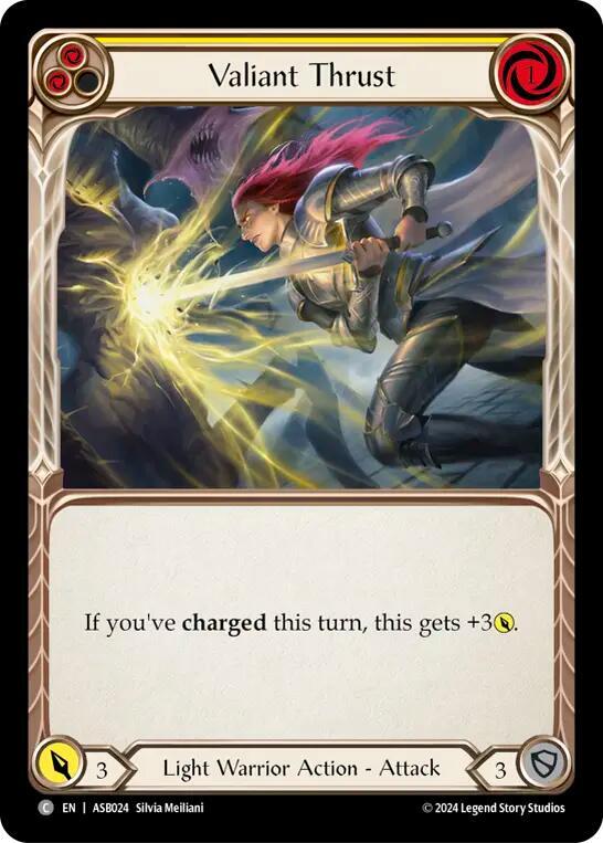 Valiant Thrust (Yellow) card image