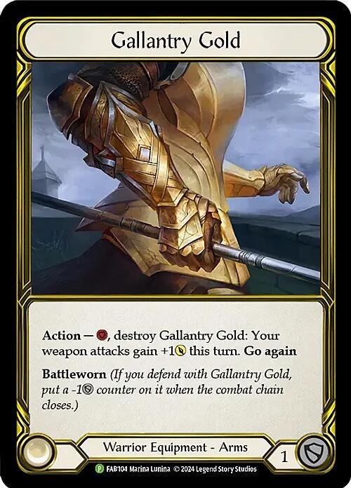 Gallantry Gold (Golden) - FAB104 card image