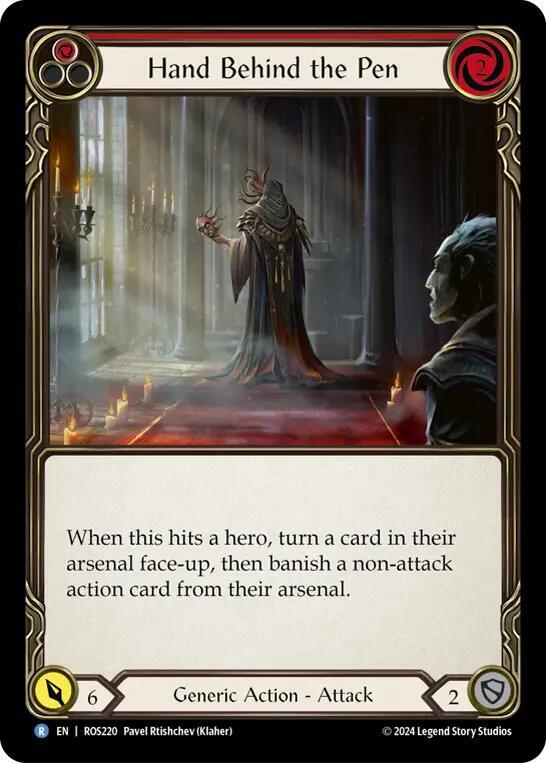 Hand Behind the Pen card image