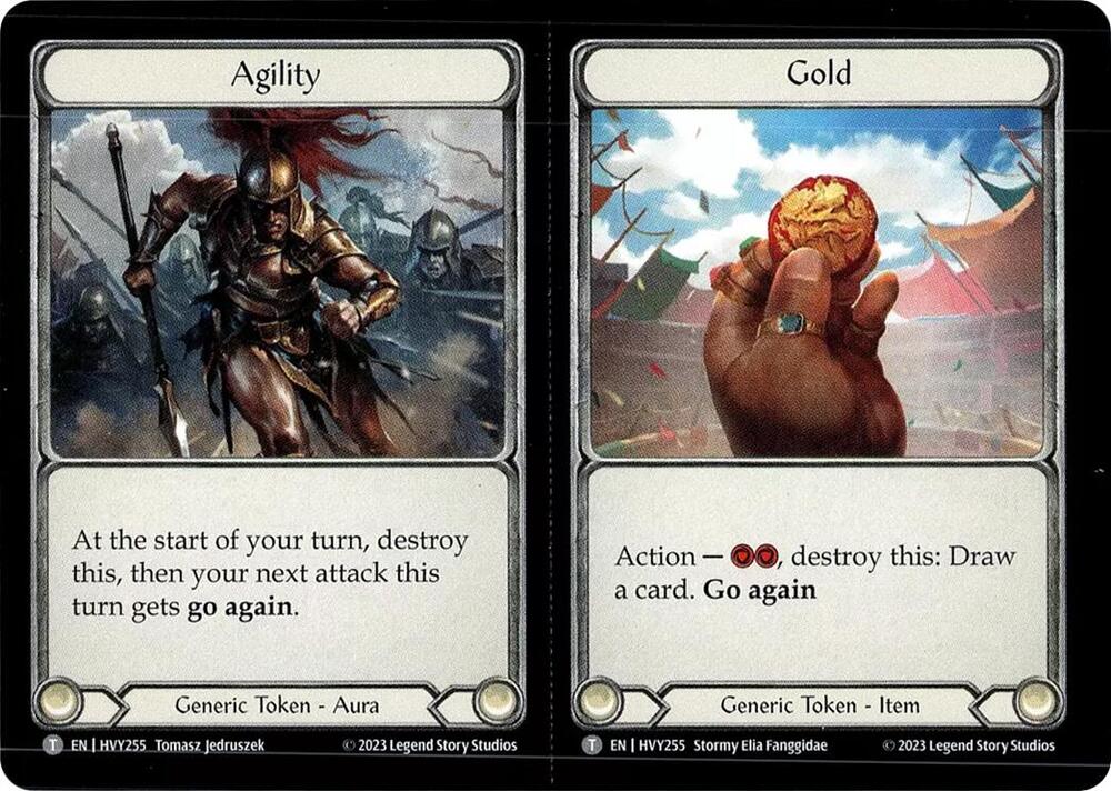 Agility // Gold // Might // Vigor card image