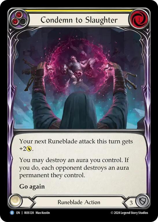 Condemn to Slaughter (Yellow) card image