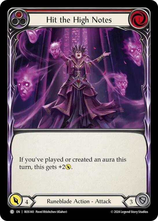 Hit the High Notes (Red) card image
