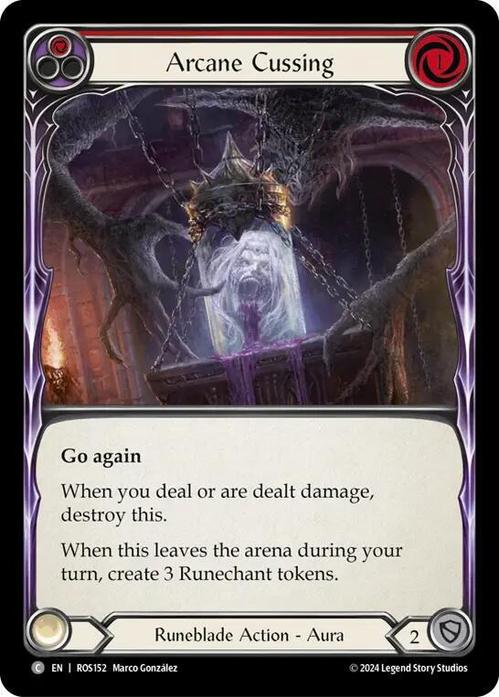 Arcane Cussing (Red) card image