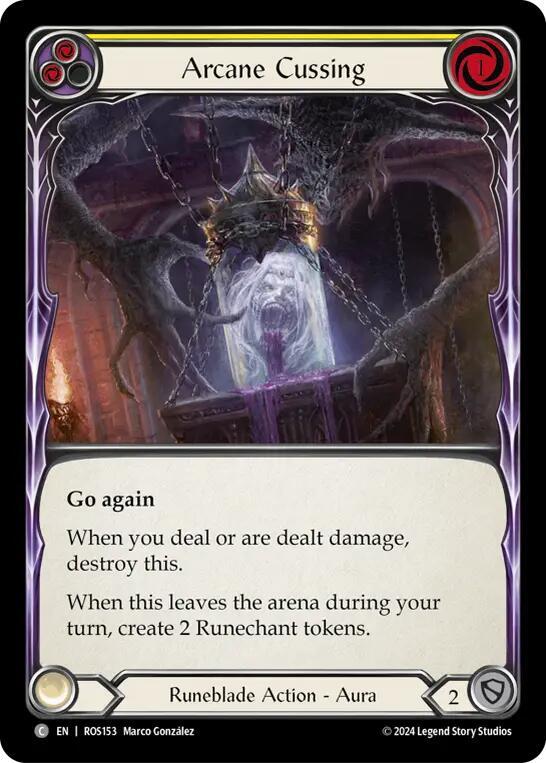 Arcane Cussing (Yellow) card image