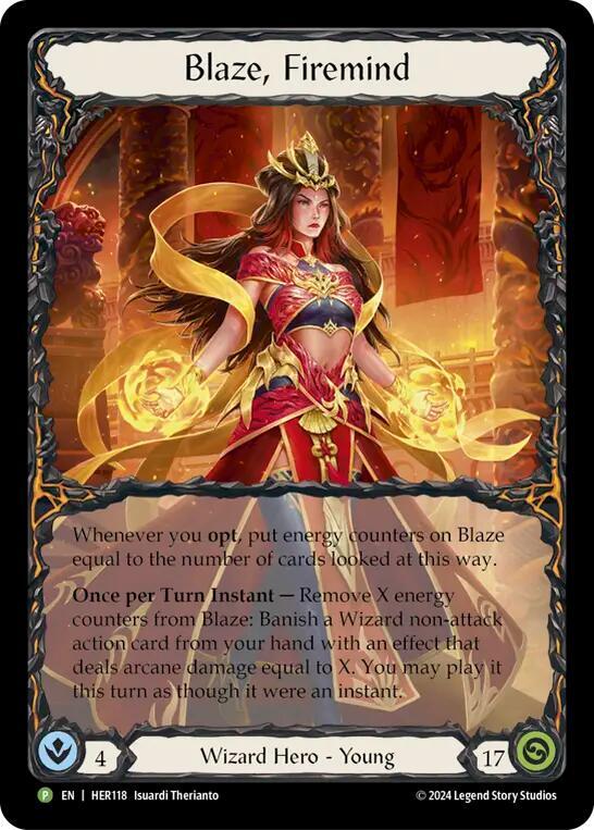 Blaze, Firemind - HER118 card image