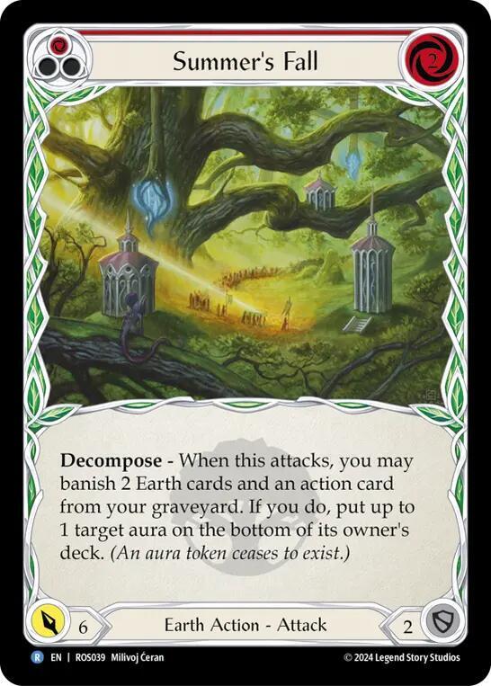 Summer's Fall (Red) card image
