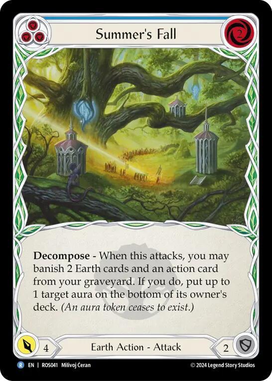 Summer's Fall (Blue) card image