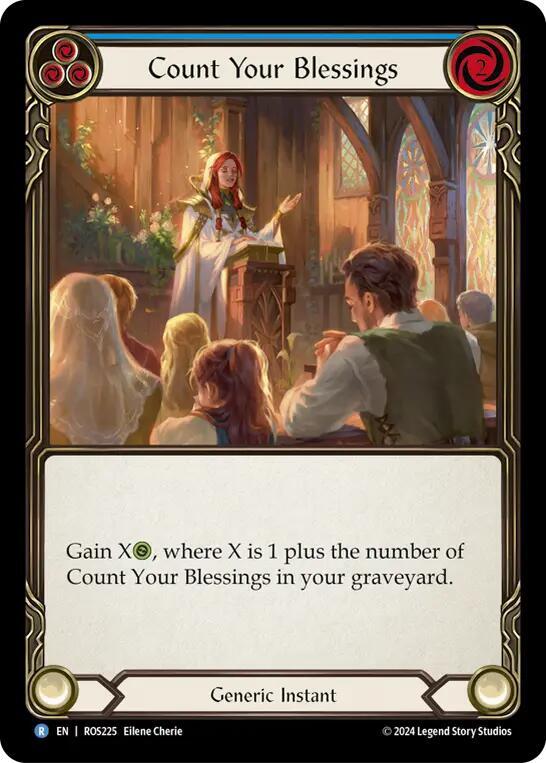 Count Your Blessings (Blue) card image