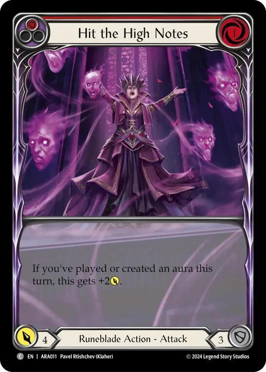 Hit the High Notes (Red) card image