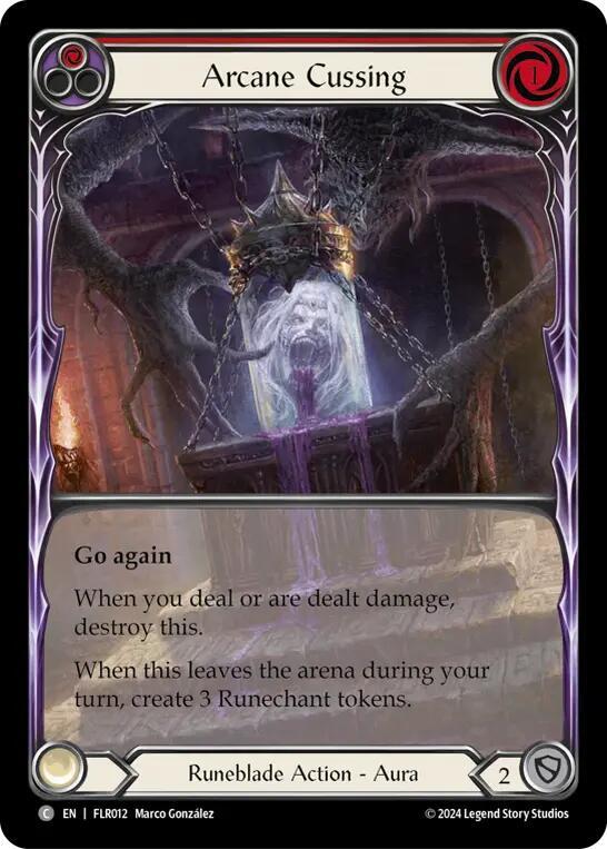 Arcane Cussing (Red) card image