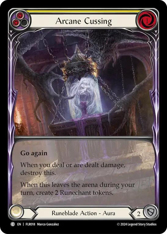 Arcane Cussing (Yellow) card image