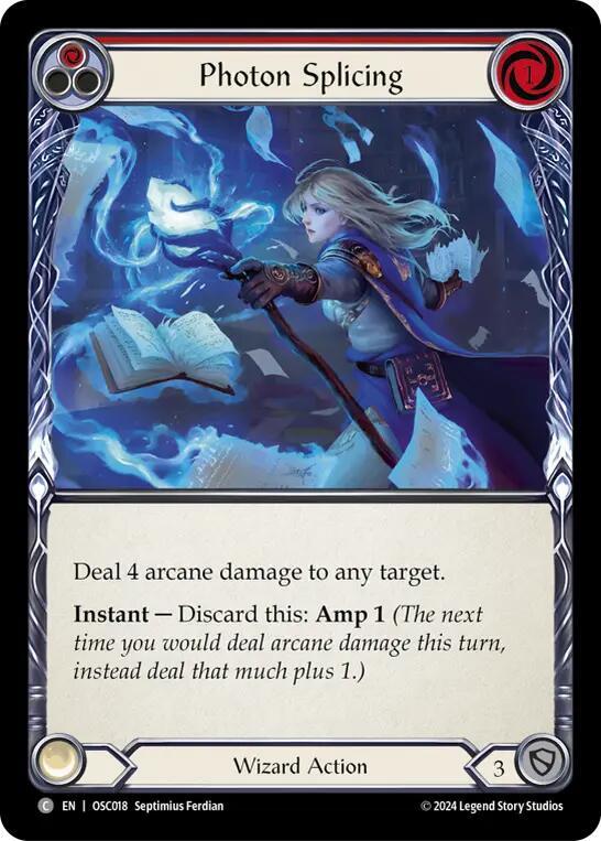 Photon Splicing (Red) card image