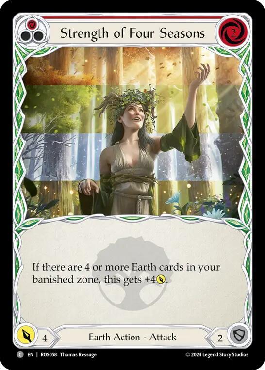 Strength of Four Seasons (Red) card image