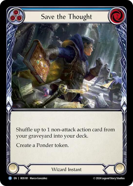 Save the Thought (Blue) card image