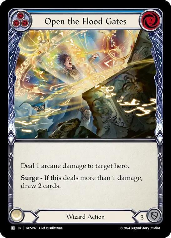 Open the Flood Gates (Blue) card image