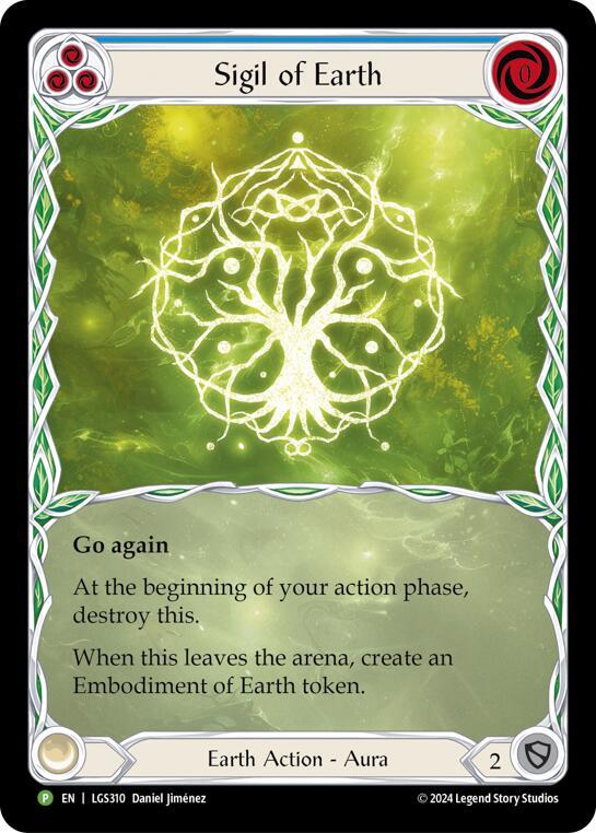 Sigil of Earth (Extended Art) - LGS310 card image