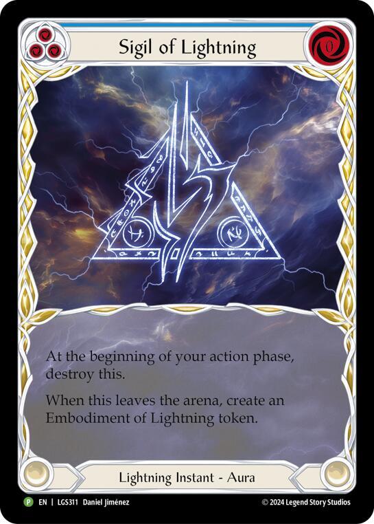 Sigil of Lightning (Extended Art) - LGS311 card image