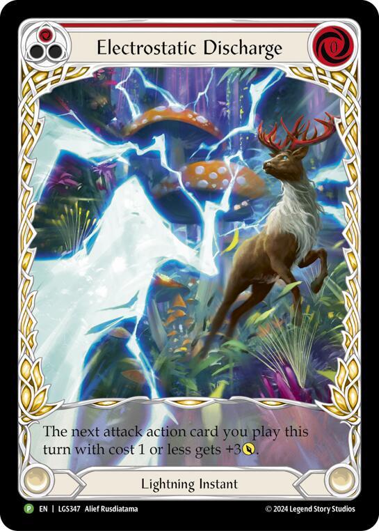 Electrostatic Discharge (Red) (Extended Art) - LGS347 card image