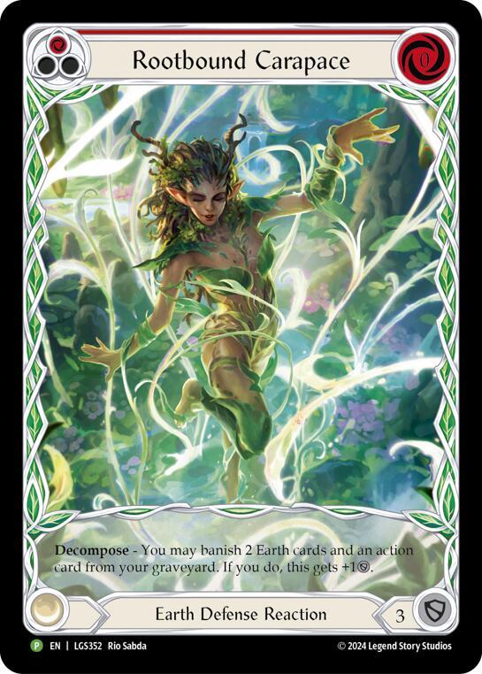 Rootbound Carapace (Red) (Extended Art) - LGS352 card image
