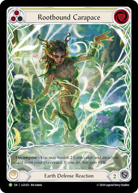 Rootbound Carapace (Yellow) (Extended Art) - LGS353 card image