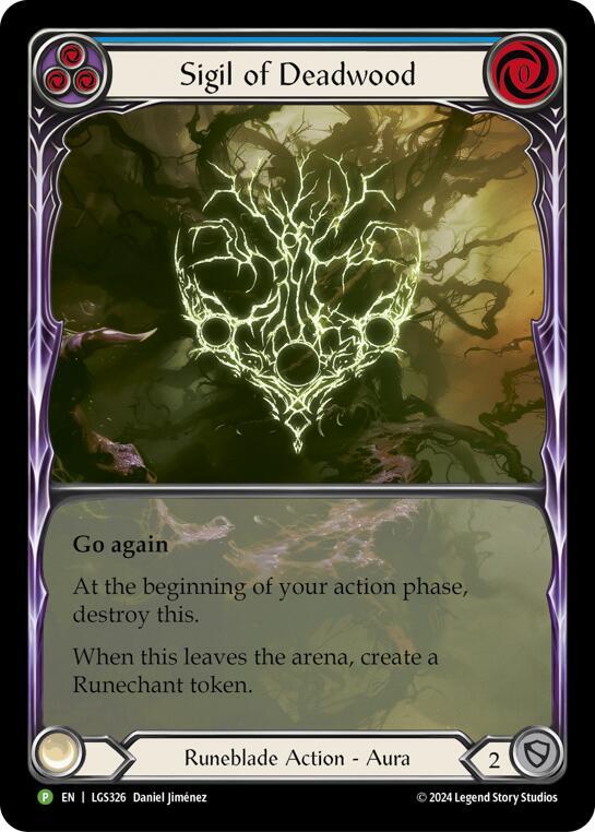 Sigil of Deadwood (Extended Art) - LGS326 card image