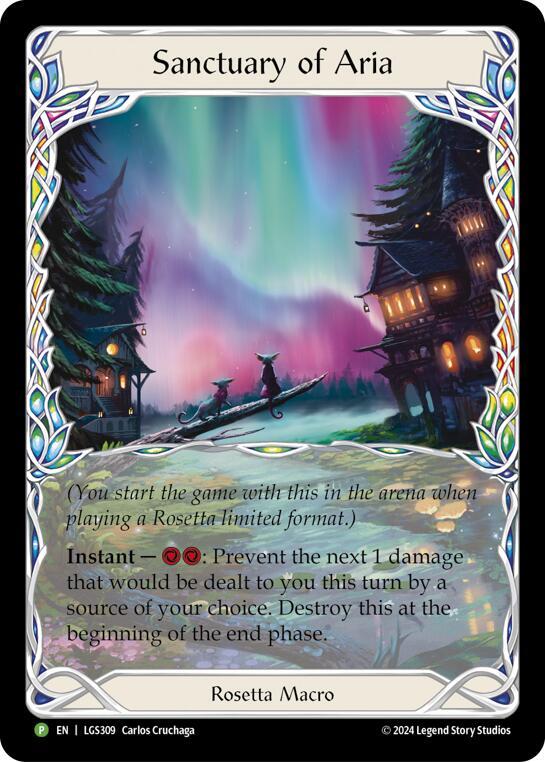 Sanctuary of Aria (Extended Art) - LGS309 card image