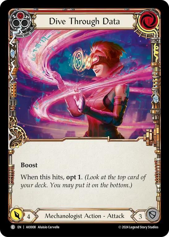 Dive Through Data (Red) card image