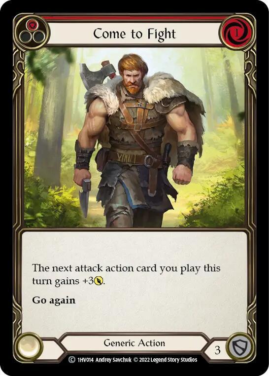 Come to Fight (Red) card image