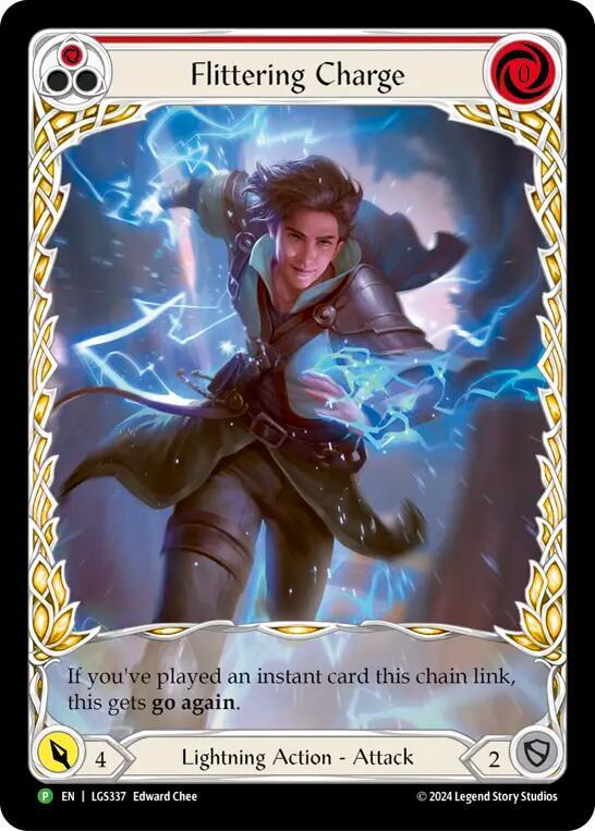 Flittering Charge (Red) (Extended Art) card image