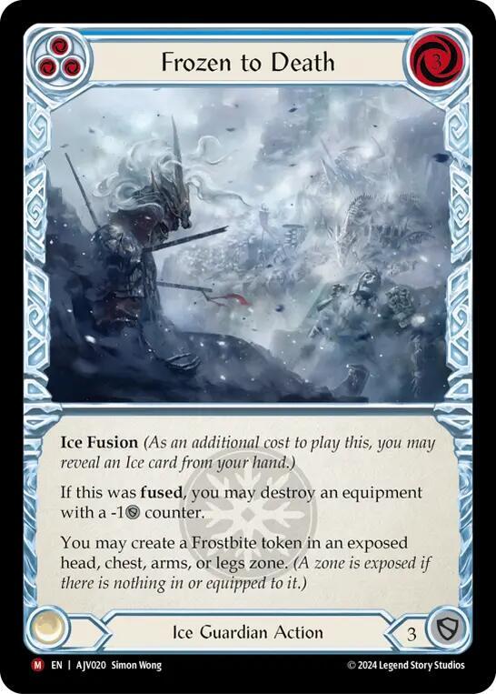 Frozen to Death card image