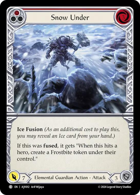 Snow Under (Red) card image