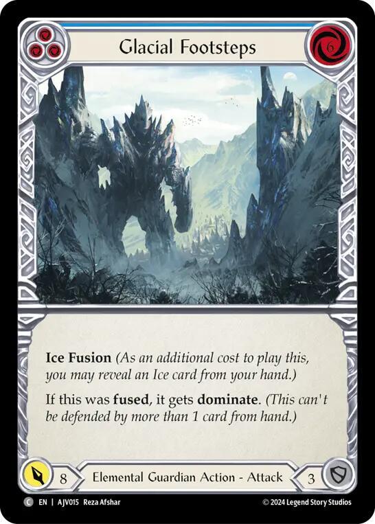 Glacial Footsteps (Blue) card image
