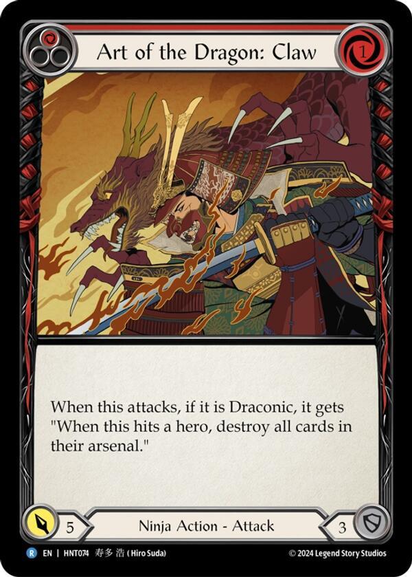 Art of the Dragon: Claw card image