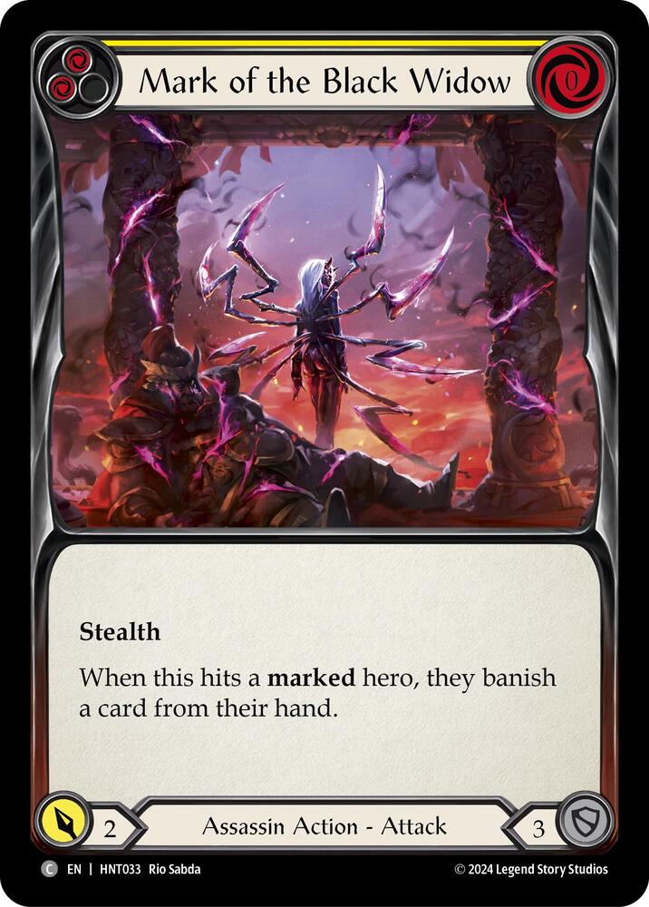 Mark of the Black Widow (Yellow) card image