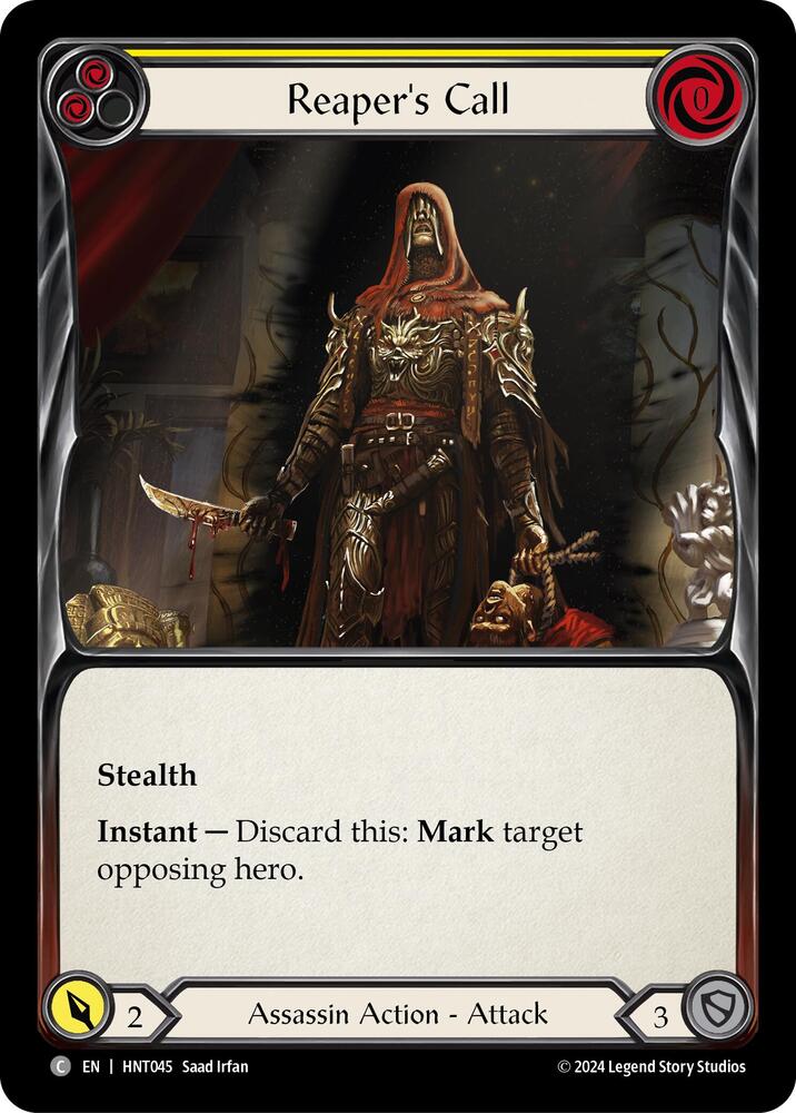 Reaper's Call (Yellow) card image