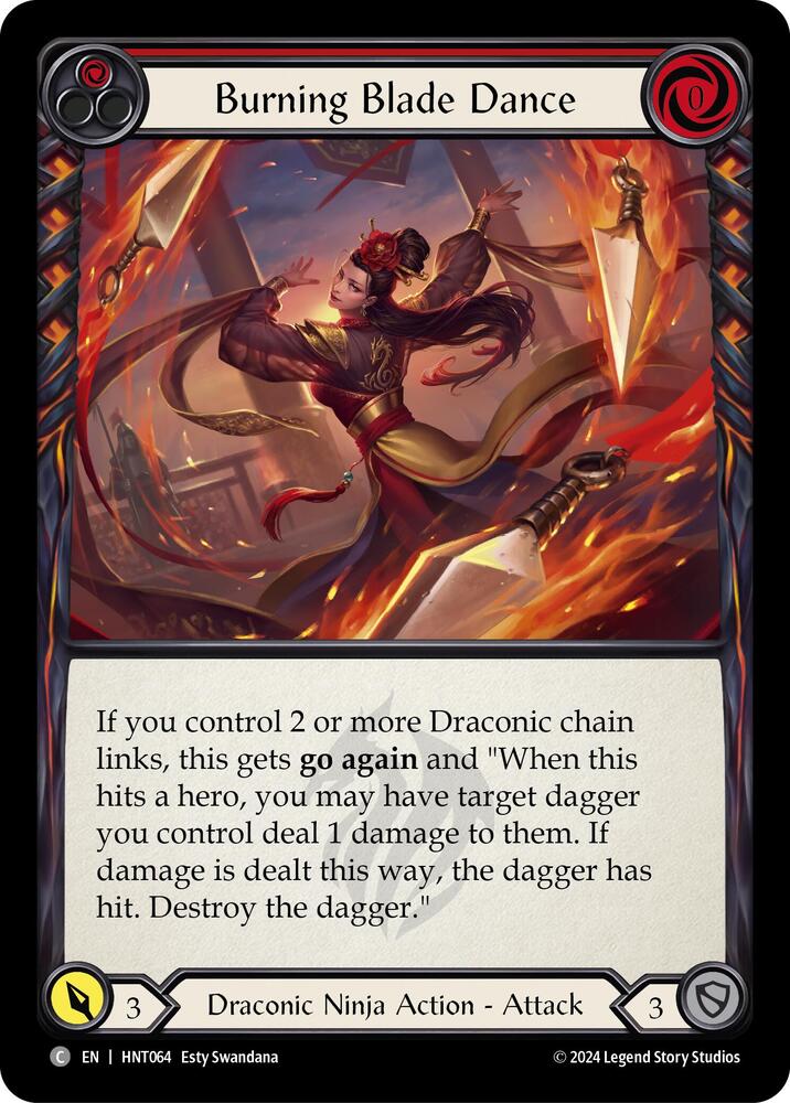 Burning Blade Dance (Red) card image