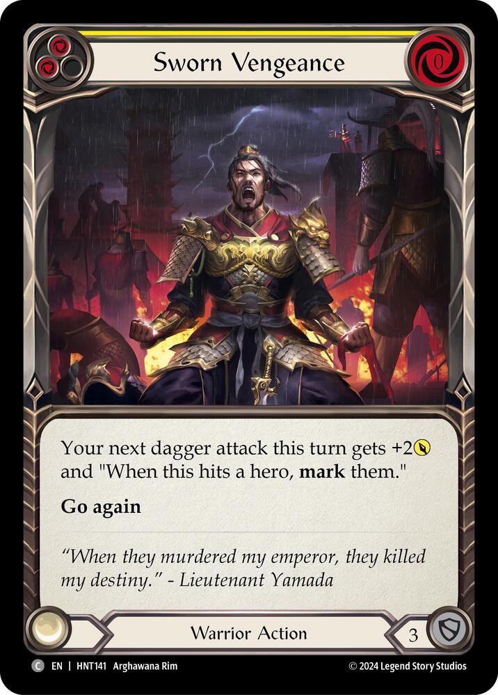 Sworn Vengeance (Yellow) card image