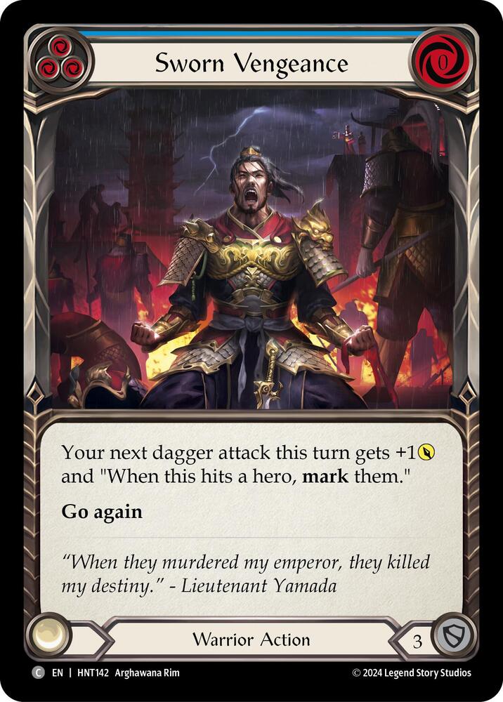 Sworn Vengeance (Blue) card image