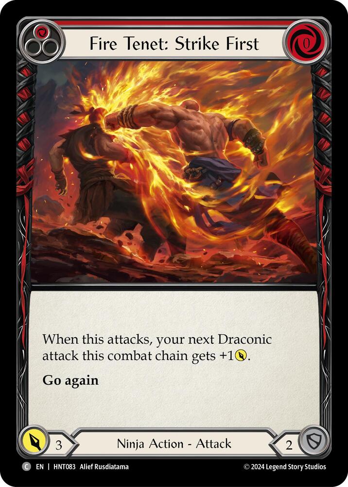 Fire Tenet: Strike First (Red) card image
