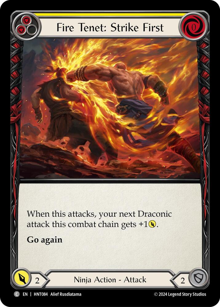 Fire Tenet: Strike First (Yellow) card image