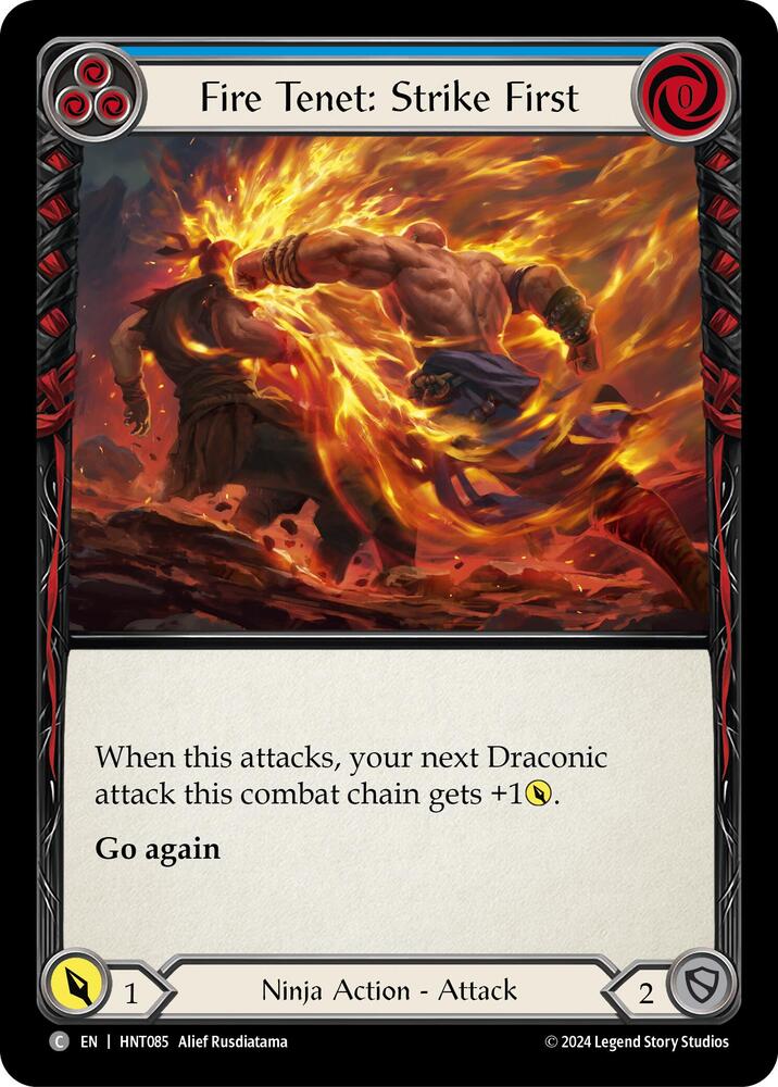 Fire Tenet: Strike First (Blue) card image