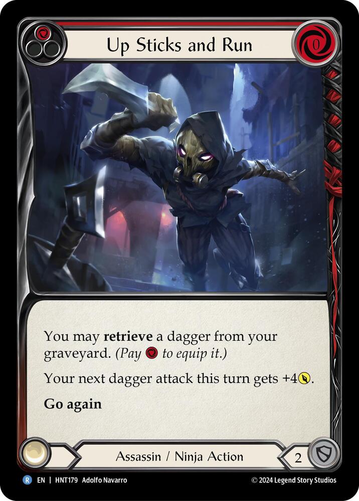 Up Sticks and Run (Red) card image