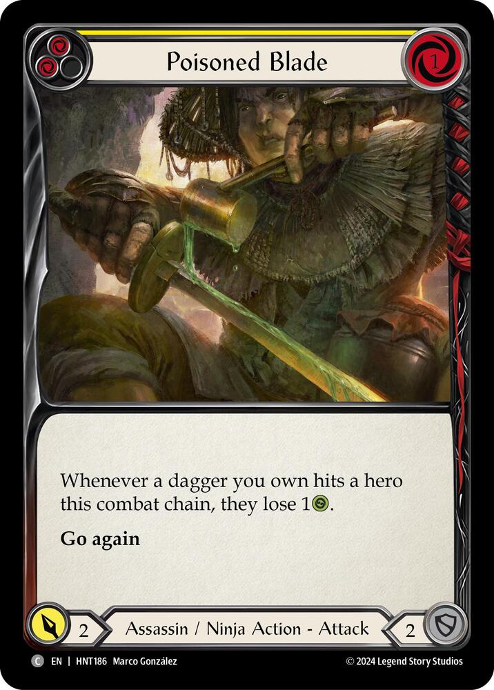 Poisoned Blade (Yellow) card image