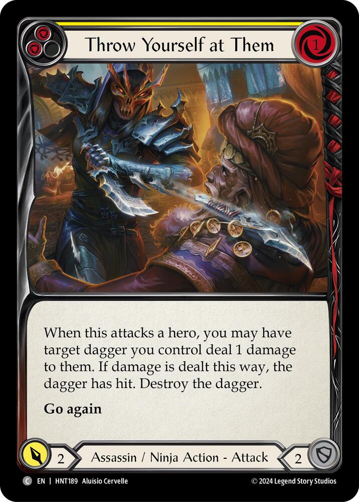Throw Yourself at Them (Yellow) card image