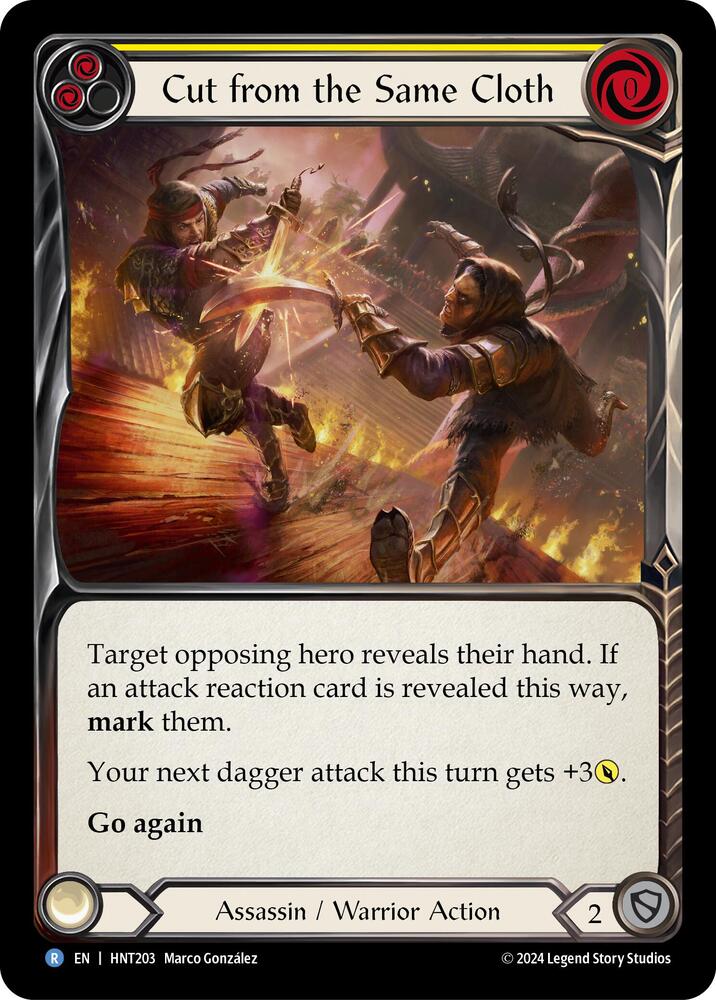 Cut from the Same Cloth (Yellow) card image